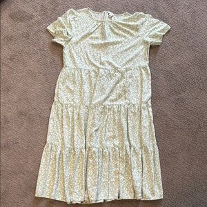 J. Crew Factory Floral Print Tired Dress